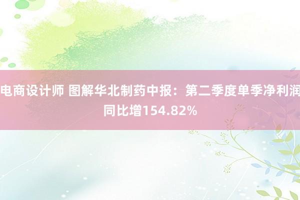 电商设计师 图解华北制药中报：第二季度单季净利润同比增154.82%